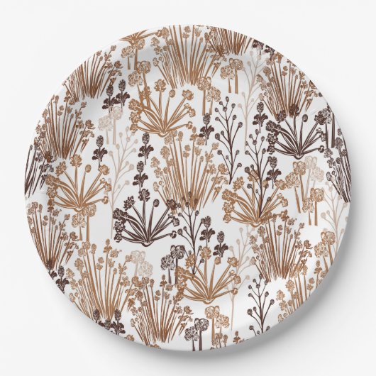 Assiettes En Carton Rustique Boho Thorn & Thistle Outdoorsy (Devant)