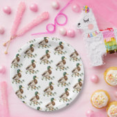 Assiettes En Carton Rustique Chic Aquarelle Mallard Canard (Fête)