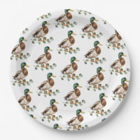 Rustique Chic Aquarelle Mallard Canard
