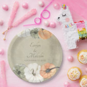 Assiettes En Carton Rustique Citrouilles d'automne Mariage personnalis (Fête)