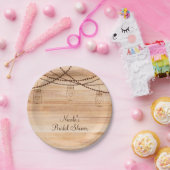 Assiettes En Carton Rustique Country Wood & Mason Jars Barn Mariage (Fête)