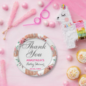 Assiettes En Carton Rustique Floral Automne Merci d'automne (Fête)