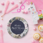 Assiettes En Carton Rustique Floral Glam Marine Kraft Mariage Bridal C (Fête)