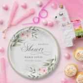 Assiettes En Carton Rustique Flush Greenery Fête des mariées de Bunch (Fête)