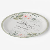 Assiettes En Carton Rustique Flush Greenery Fête des mariées de Bunch (Angle)