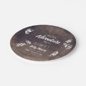 Assiettes En Carton Rustique Laissez commencer l'aventure... douche à  (Angle)