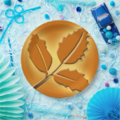 Assiettes En Carton Rustique Mariage de automne Joli Conception feuill (Fête)