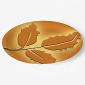 Assiettes En Carton Rustique Mariage de automne Joli Conception feuill (Angle)