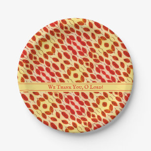 Assiettes En Carton Rustique Thanksgiving Automne Feuilles Plaque de p