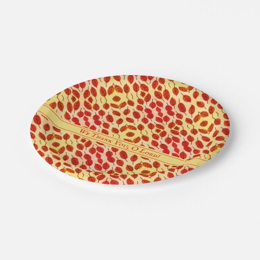 Assiettes En Carton Rustique Thanksgiving Automne Feuilles Plaque de p (Angle)