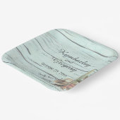 Assiettes En Carton Rustique Turquoise Pays Western Boots Casquette (Angulaire)