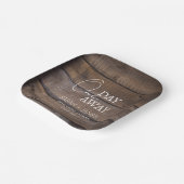 Assiettes En Carton Rustique Un Jour De La Répétition Dîner Mariage (Angulaire)