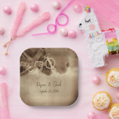 Assiettes En Carton Rustique Western Brown Horse Mariage (Fête)