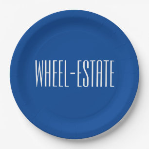 Assiettes En Carton Rving RV Camper Camp Moteur Fun à domicile = Wheel