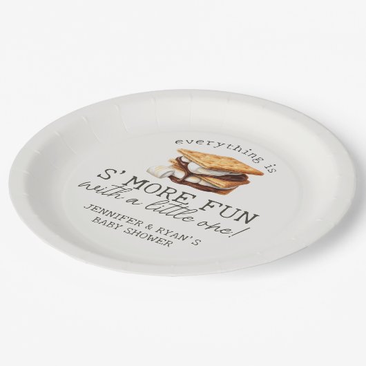 Assiettes En Carton S’mores Fall Bonfire Outdoor Baby Shower