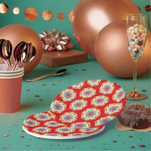 Assiettes En Carton S’mores Marshmallows Grillage (Multi)