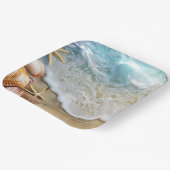 Assiettes En Carton Sable et mer (Angulaire)