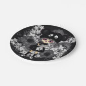 Assiettes En Carton Sad Goth Girl - dessin animé de Kawaii Chibi (Angle)