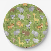 Assiettes En Carton Safari (Devant)