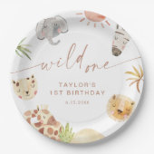 Assiettes En Carton SAFARI 1er anniversaire (Devant)