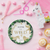 Assiettes En Carton Safari à thème Wild One Jungle 1er anniversaire (Fête)