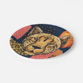 Assiettes En Carton Safari Abstrait moderne Cheetah (Angle)