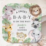Assiettes En Carton Safari Animals Baby Shower Gender Neutral Jungle<br><div class="desc">Add a touch of elegance to your Baby Shower with our Safari Animals Baby Shower Paper Plates! Don't settle for the ordinary. Elevate your celebration,  order your today,  and make your event extraordinary!</div>