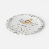 Assiettes En Carton Safari Animaux, Jungle, Sauvage Un, Premier Annive (Angle)