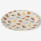 Assiettes En Carton Safari Jungle Animals (Angle)