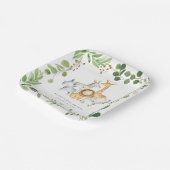 Assiettes En Carton Safari Jungle Animals Baby Shower Paper Plates (Angulaire)