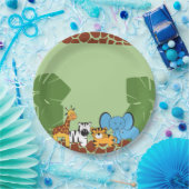 Assiettes En Carton Safari Jungle Animaux fête (Fête)