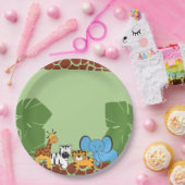 Assiettes En Carton Safari Jungle Animaux fête (Fête)