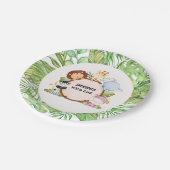 Assiettes En Carton Safari Wild One (Angle)
