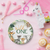 Assiettes En Carton Safari WILD ONE 1er anniversaire (Fête)