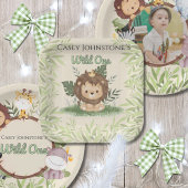 Assiettes En Carton Safari Wild One Watercolor 1st Birthday