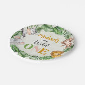 Assiettes En Carton Safari Wild Un Anniversaire (Angle)