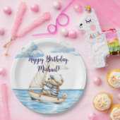 Assiettes En Carton Sailor Teddy Bear Anniversaire (Fête)