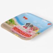 Assiettes En Carton Saint Bernard Chien Saint Valentin Coeurs de camio (Angulaire)