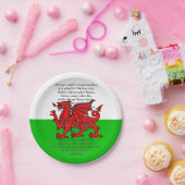 Assiettes En Carton Saint-Davids Jour Noël Calon Lân 7" (Fête)