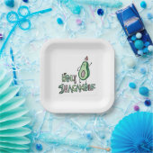 Assiettes En Carton Saint-Guacamole (Fête)