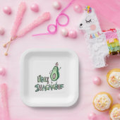 Assiettes En Carton Saint-Guacamole (Fête)