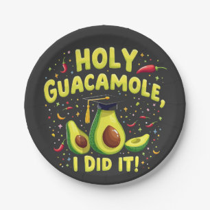 Assiettes En Carton Saint Guacamole Je L'Ai Fait Graduation Cinco De M