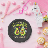 Assiettes En Carton Saint-Guacamole Nous sommes mariés avec des couple (Fête)