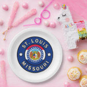 Assiettes En Carton Saint-Louis Missouri (Fête)