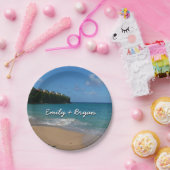 Assiettes En Carton Saint Lucia Beach Paysage tropical (Fête)