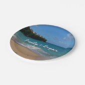 Assiettes En Carton Saint Lucia Beach Paysage tropical (Angle)