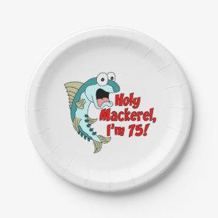 Assiettes En Carton Saint-Maquereau I'm 75 75th Party Plates