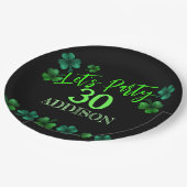 Assiettes En Carton Saint Patrick Day Anniversaire Faisons shamrock (Angle)