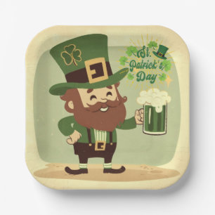 Assiettes En Carton Saint Patrick de style vintage