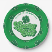 Assiettes En Carton Saint Patrick' Lucky One Premier Anniversaire Plaq (Devant)